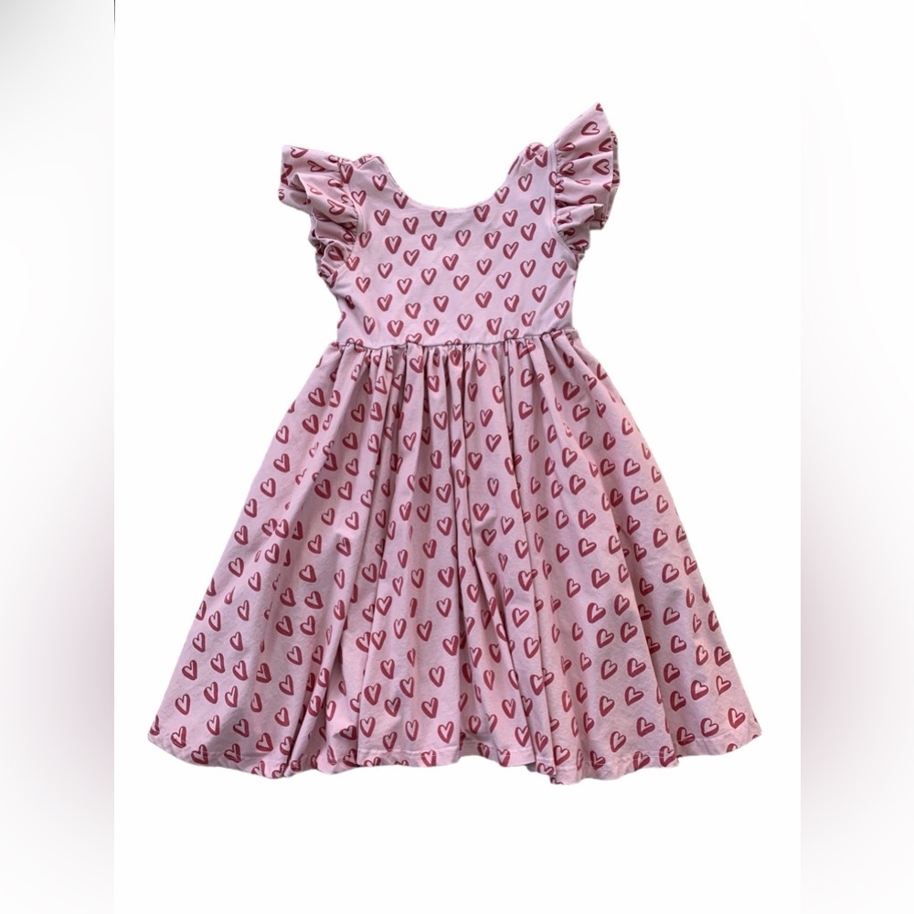 Ollie Jay Size 10 Olivia Dress in Pink Happy Hearts